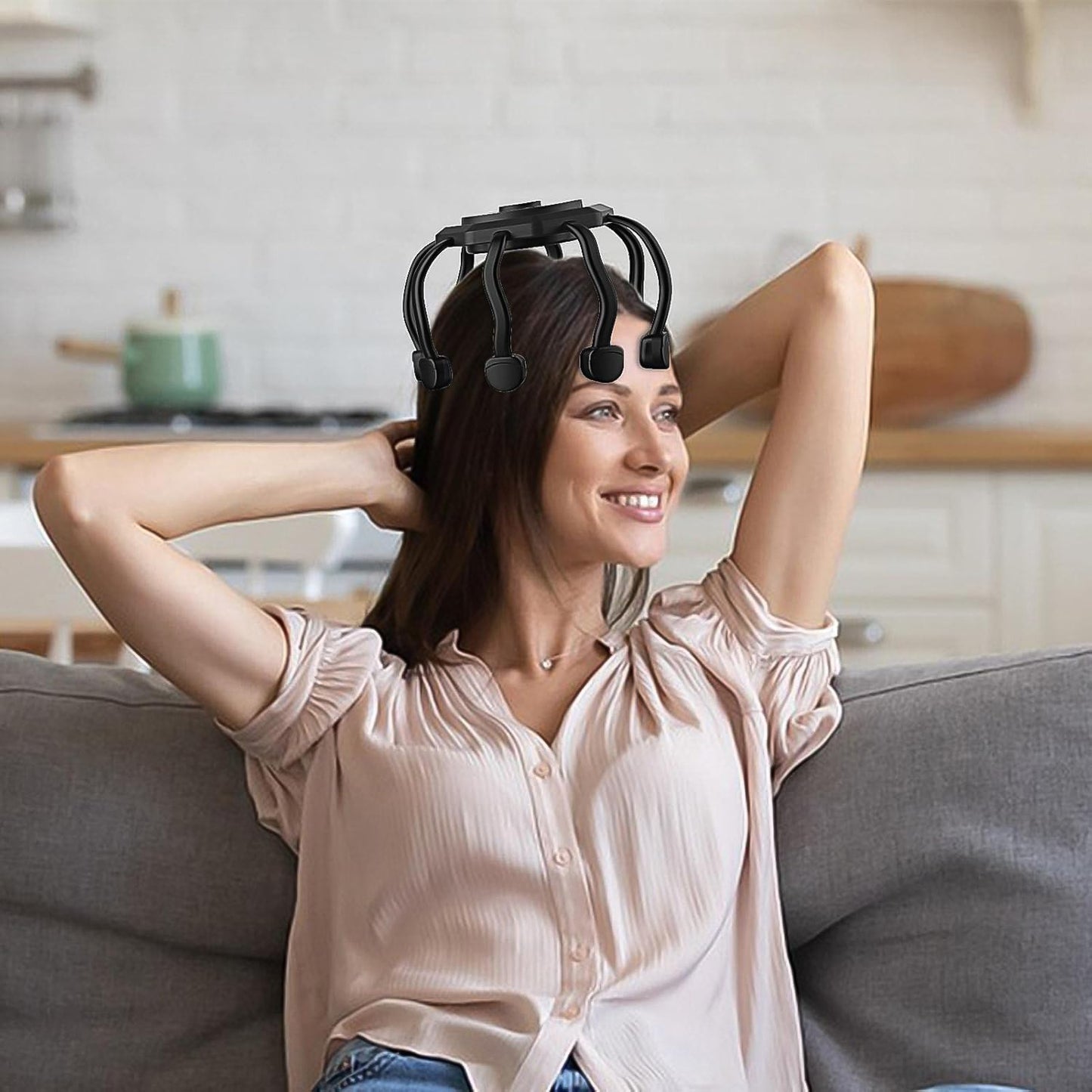 Electric Octopus Scalp / Head Massager (1 Pc), Gym Equipment