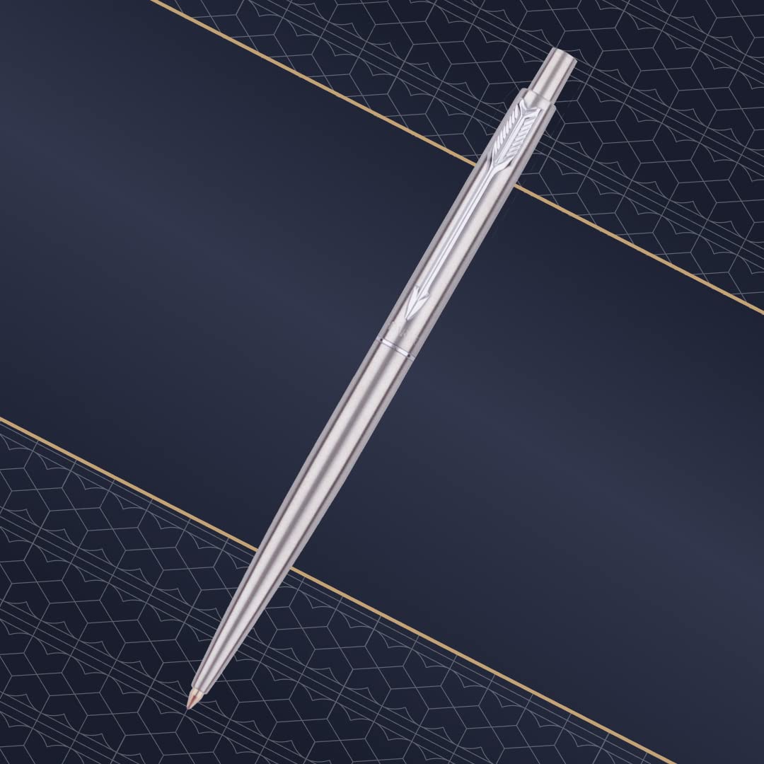 Parker Gift Set - (Parker Vector Special Edition Chrome Trim Roller Ball Pen With Parker Keychain) |1 Pen + 1 Key Chain| Gift Set | Unique Gifts For Entrepreneurs | Gift For Employees