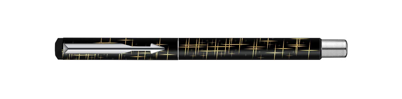 Parker Gift Set - (Parker Vector Special Edition Chrome Trim Roller Ball Pen With Parker Keychain) |1 Pen + 1 Key Chain| Gift Set | Unique Gifts For Entrepreneurs | Gift For Employees