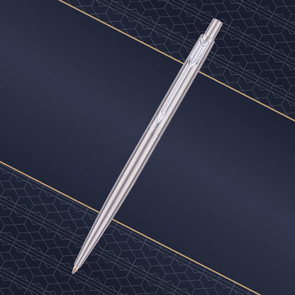 Parker Gift Set - (Parker Vector Special Edition Chrome Trim Roller Ball Pen With Parker Keychain) |1 Pen + 1 Key Chain| Gift Set | Unique Gifts For Entrepreneurs | Gift For Employees